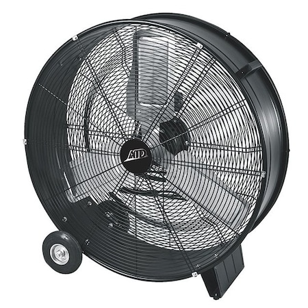 Atd Tools Drum Fan, 36 in Blade Dia, 30.5 in L x 40.25 in D x 12.5 in W, Direct Drive 30336A